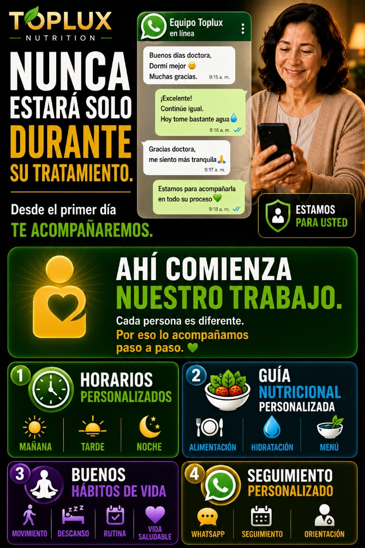 Acompañamiento personalizado durante todo el tratamiento